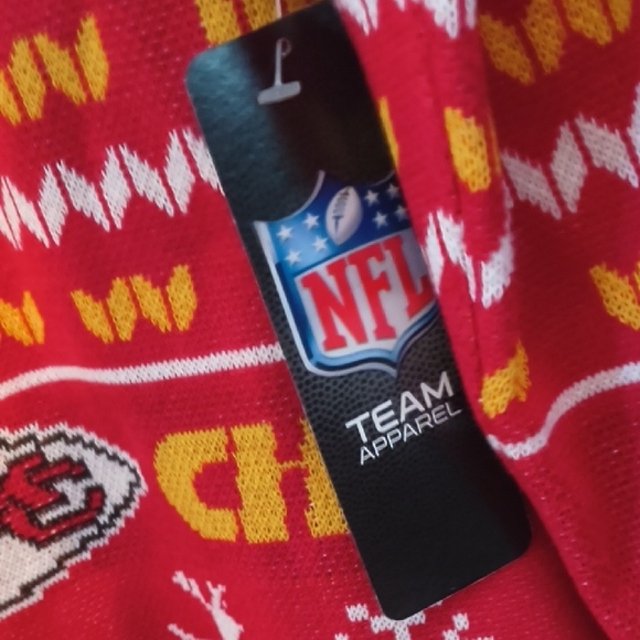 NWT Kansas City Chiefs NFL Official Ugly Holiday Christmas Sweater - Men's XL - Picture 4 of 8